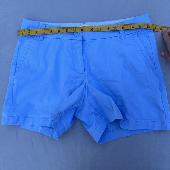 Caroline Blue Cotton Blend Shorts Size 8 Crown & Ivy - Picture 7 of 9